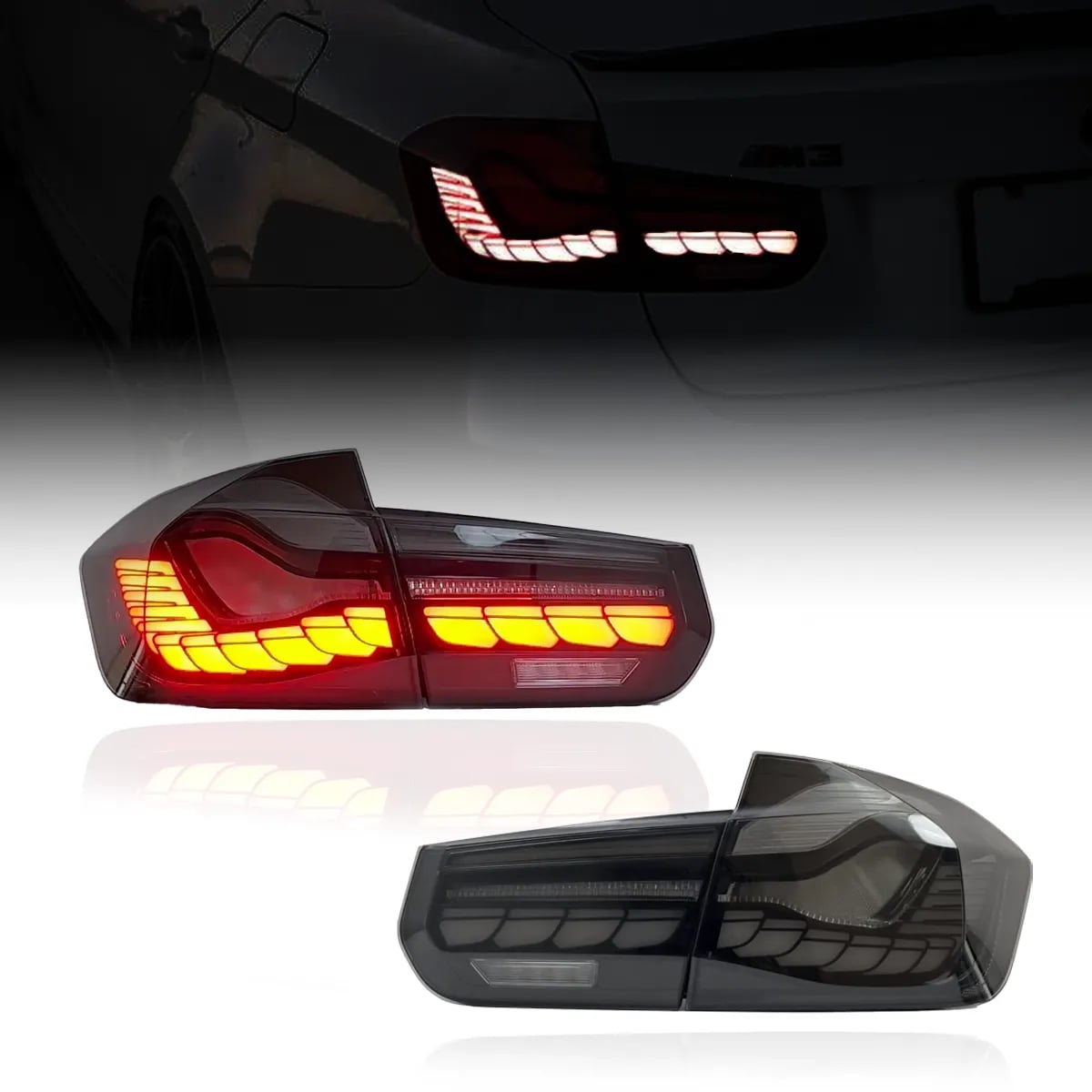 BMW F30 / F80 M3 GTS OLED Stiliaus LED Galiniai Žibintai (2011-2019)