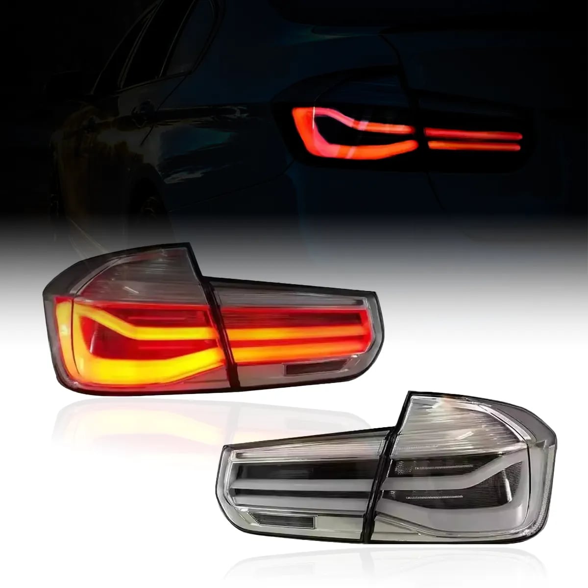 BMW F30 / F80 M3 LCI Style LED Tail Lights (2011-2019)