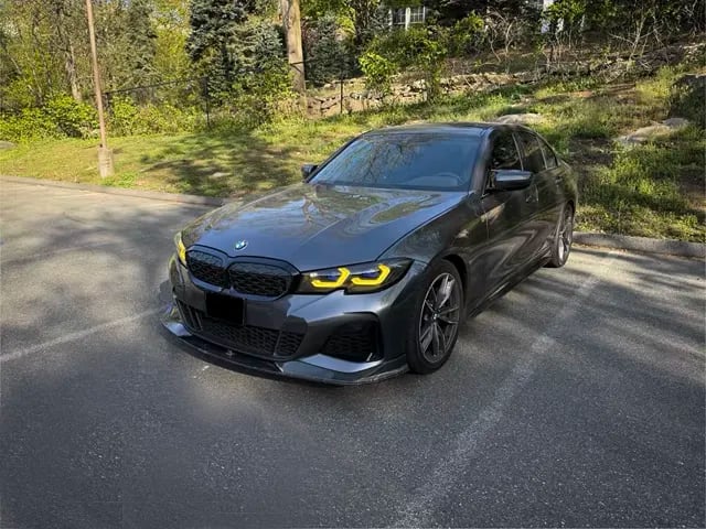 BMW G20/G21 LED Headlights — G80 M3-Style — CSL Yellow/White DRL — 2019–2022 thumbnail 3