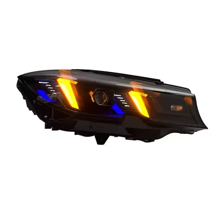 BMW G20/G21 Arrow-DRL LED Headlights — CSL Yellow/White DRL — 2019–2022 thumbnail 6