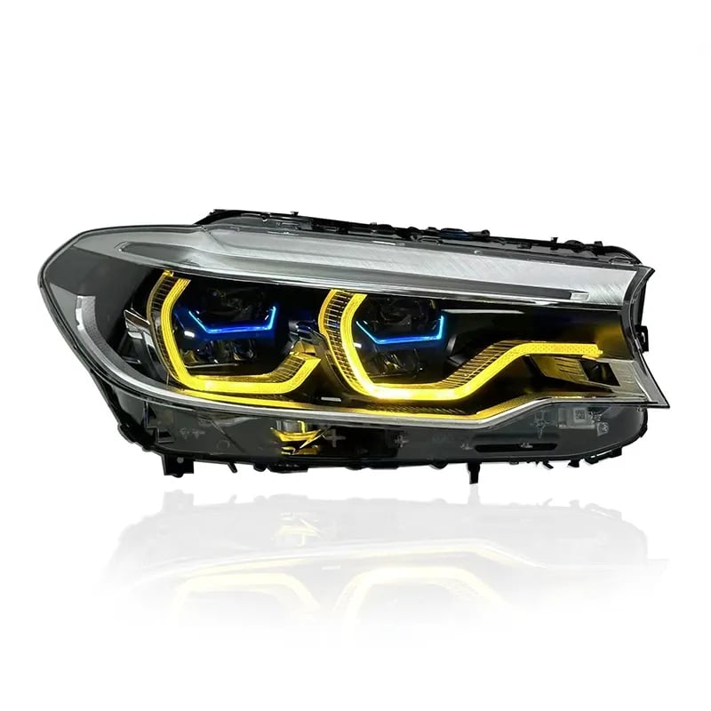 BMW G30 Pre-LCI LED Headlights - Switchable CSL Yellow DRLs (2017-2020)