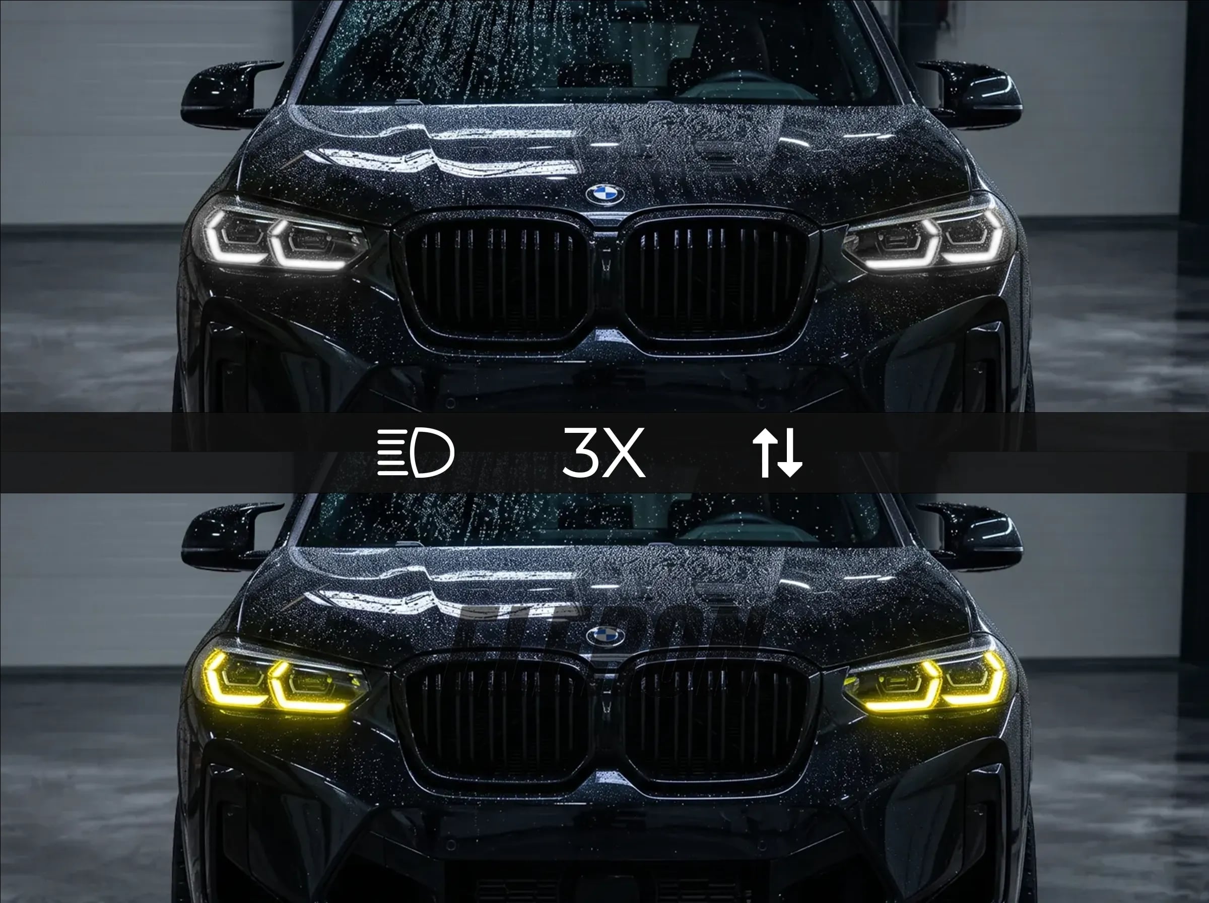 BMW X3 G01 / X4 G02 LCI & X3 M / X4 M Switchable White/Yellow DRL Modules — Laser & LED — 2021–2025 thumbnail 2