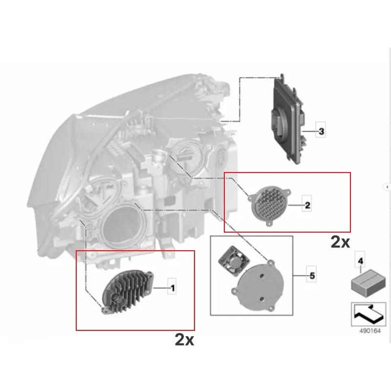 BMW X5 G05 / X6 G06 & X5 M / X6 M Pre-LCI Switchable White/Yellow DRL Modules — Laserlight — 2018–2023 thumbnail 7