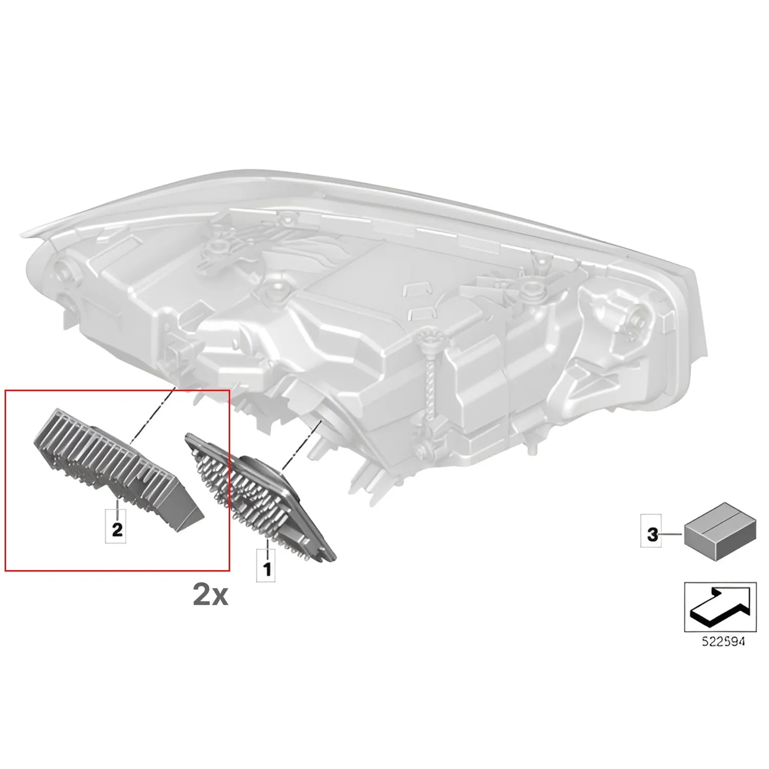 Modules DRL CSL Commutables (Blanc/Jaune) — BMW Série 3 G20/G21 LCI (Laser) thumbnail 8
