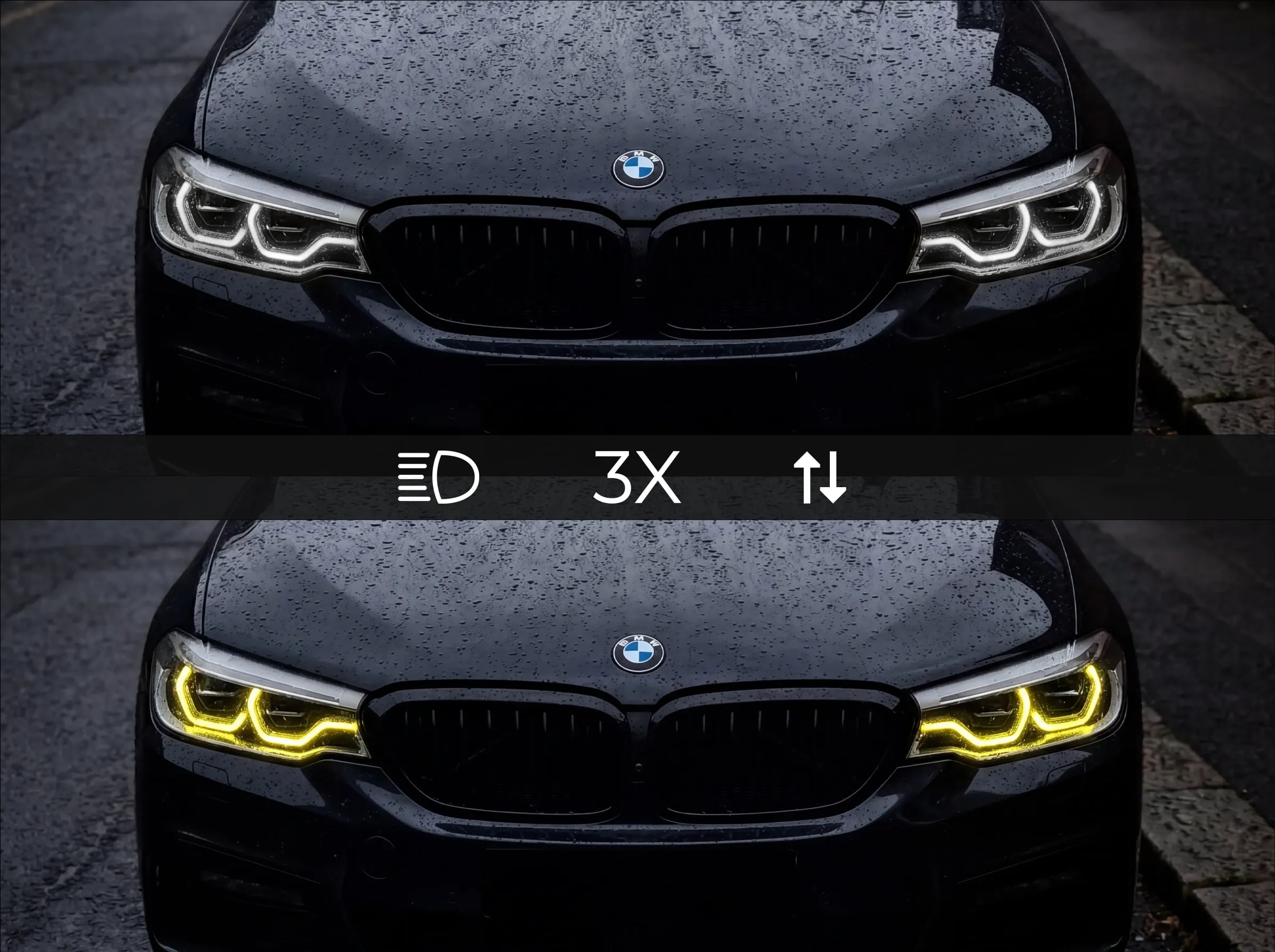 CSL White/Yellow Switchable DRL Modules — BMW G30/G31 5 Series & F90 M5 (Icon LED) thumbnail 2