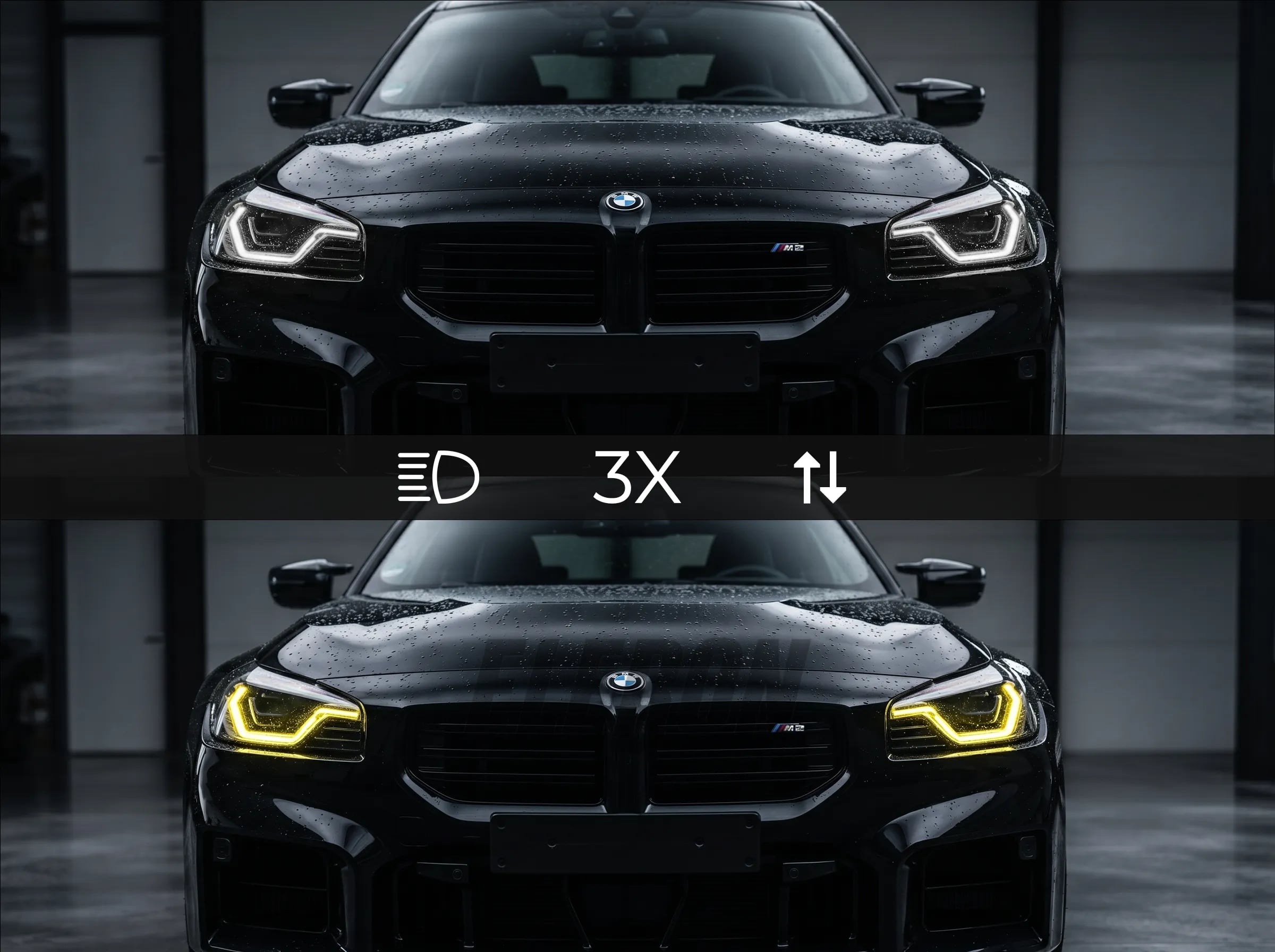 Pārslēdzami balti/dzelteni dienas gaitas lukturu moduļi BMW 2. sērijas G42 un M2 G87 lukturiem — Adaptive LED un standarta LED — 2021+ thumbnail 2
