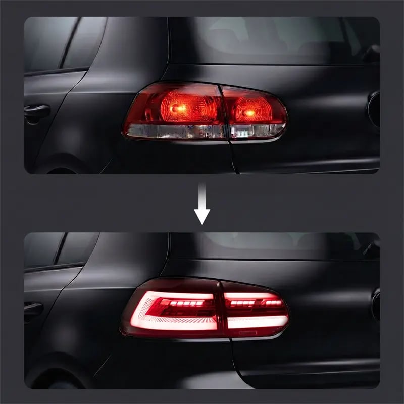 VW Golf Mk6 (Typ 5K) Mk8-Style LED Tail Lights — Sequential Turn Signals — 2008–2014 thumbnail 3