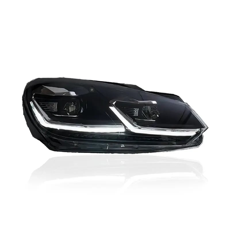 VW Golf Mk6 (Typ 5K) Full LED Headlights — Mk7.5 Facelift Look — Dynamic Turn Signals — 2008–2014 thumbnail 1