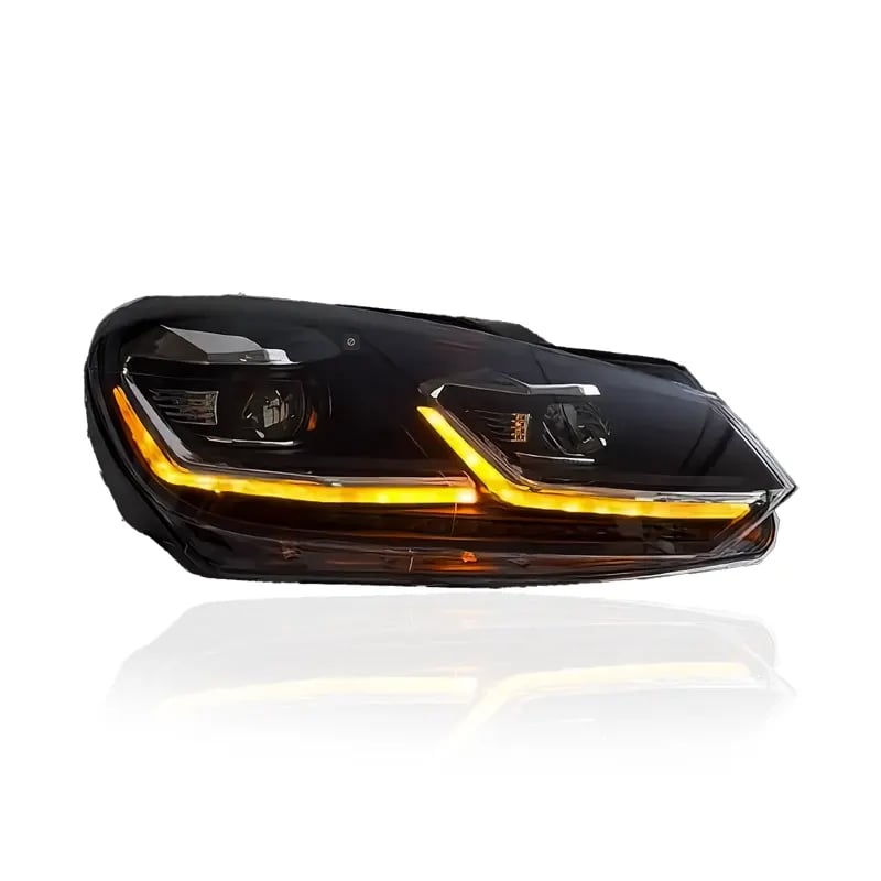 VW Golf Mk6 (Typ 5K) Full LED Headlights — Mk7.5 Facelift Look — Dynamic Turn Signals — 2008–2014 thumbnail 2
