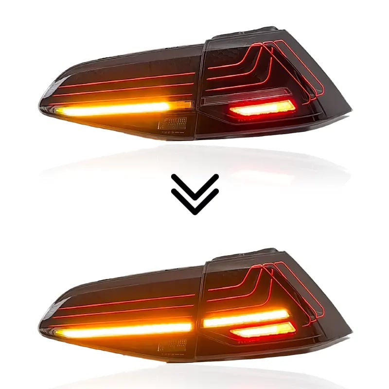 VW Golf Mk7 & Mk7.5 CSL Laser-Style LED Tail Lights — Sequential — 2013–2020 thumbnail 3
