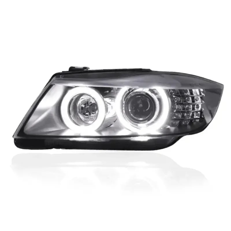 BMW 3 Series (E90) Angel Eyes Halo Projector Headlights — Pre-LCI & LCI (2005–2012)
