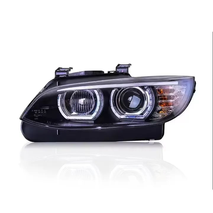 BMW 3 Series Coupe (E92) & M3 Angel Eyes Halo LED Projector Headlights — Pre-LCI & LCI (2007–2013) thumbnail 3