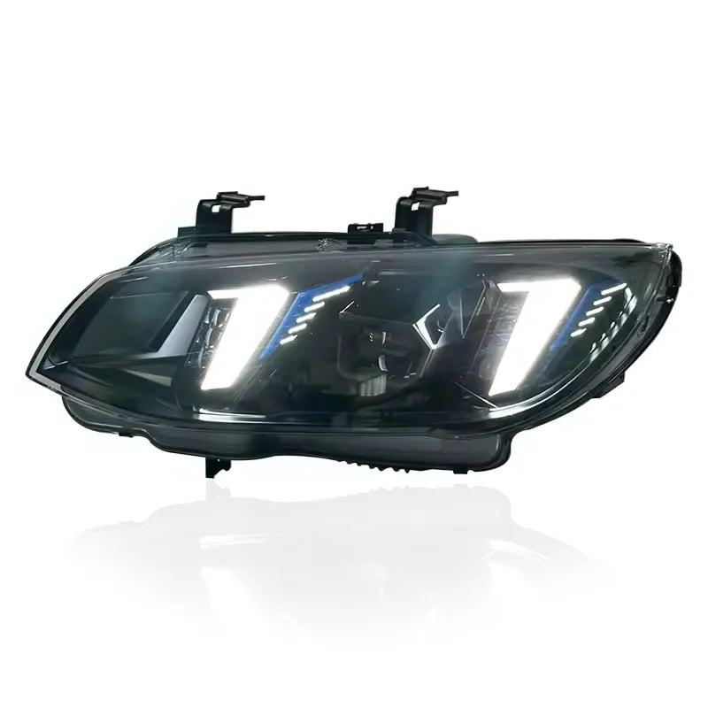 BMW E92 Coupe & E92 M3 Aggressive Black Housing LED Headlights — Arrow-DRL 2010–2013