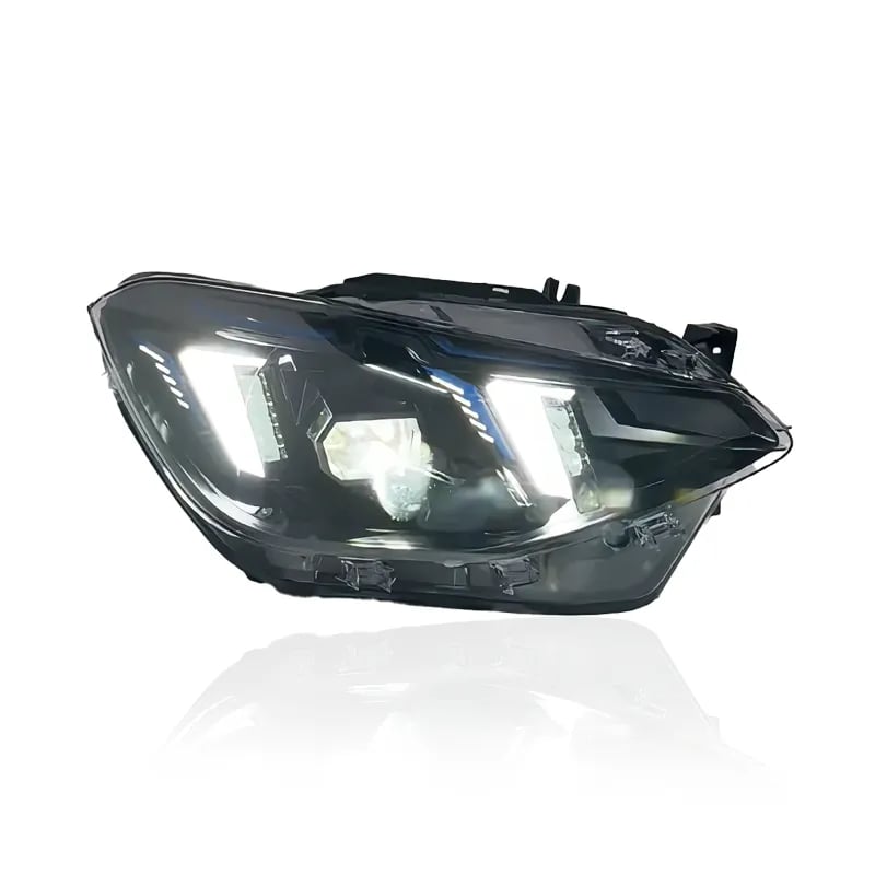 BMW 1er (F20/F21) Arrow-DRL LED-Scheinwerfer — Umschaltbares weißes/gelbes Tagfahrlicht — Pre-LCI 2011–2015 thumbnail 6