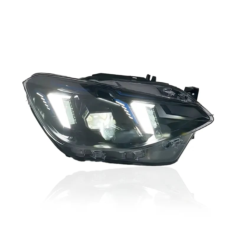 BMW 1er (F20/F21) Arrow-DRL LED-Scheinwerfer — Umschaltbares weißes/gelbes Tagfahrlicht — Pre-LCI 2011–2015 thumbnail 5