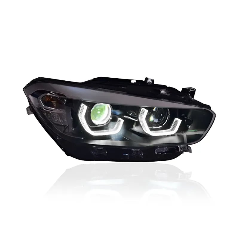 BMW 1er (F20/F21) Hex Halo LED-Scheinwerfer — Halogen auf LED Upgrade — LCI 2015–2019 thumbnail 4