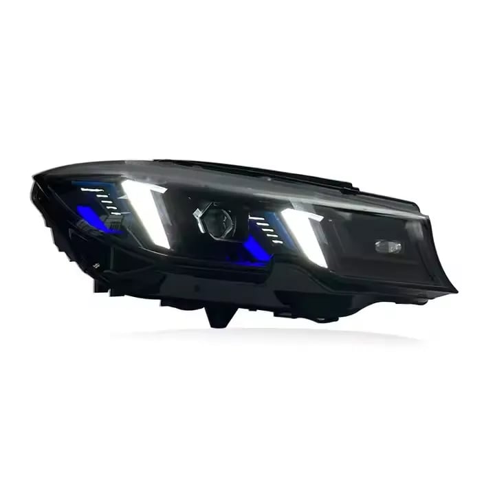 BMW G20/G21 Arrow-DRL LED Headlights — CSL Yellow/White DRL — 2019–2022