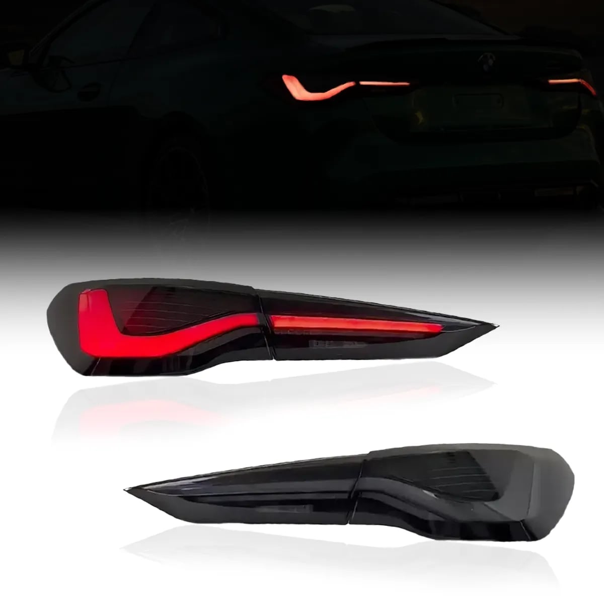 BMW G22 / G82 M4 Getönte OEM+ LED Rückleuchten (2020-2024)