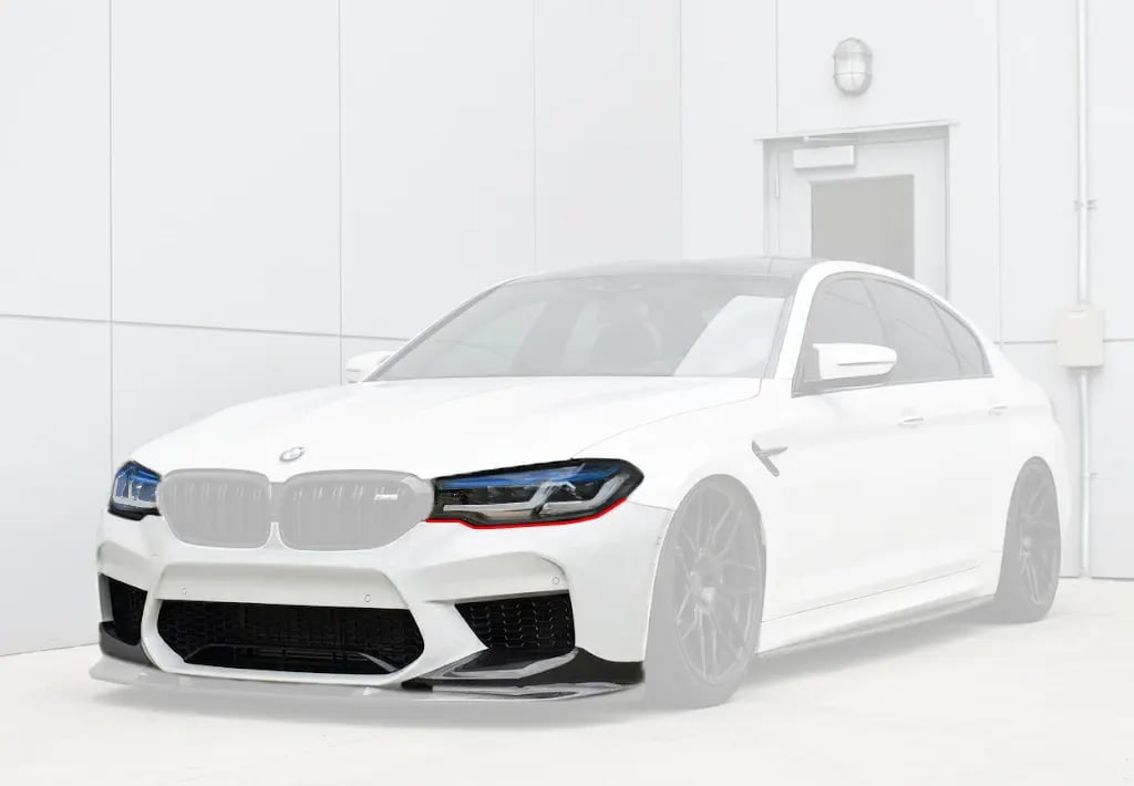 BMW 5 Series (G30) Laser-Look Headlights — LCI Style — CSL Yellow/White DRL — Pre-LCI & LCI 2018–2023 thumbnail 10