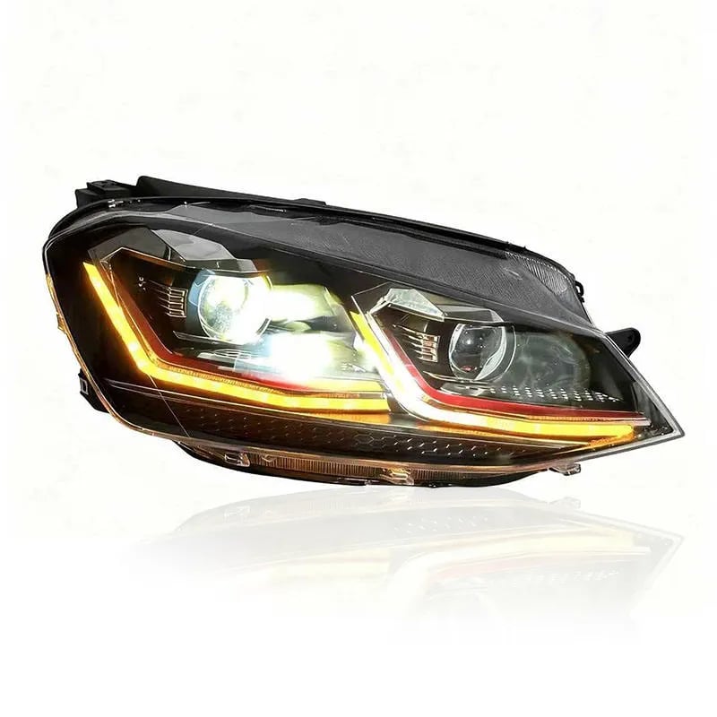 VW Golf Mk7 / Mk7.5 Full LED Headlights — Mk7.5 GTI Style (2012-2021) thumbnail 4