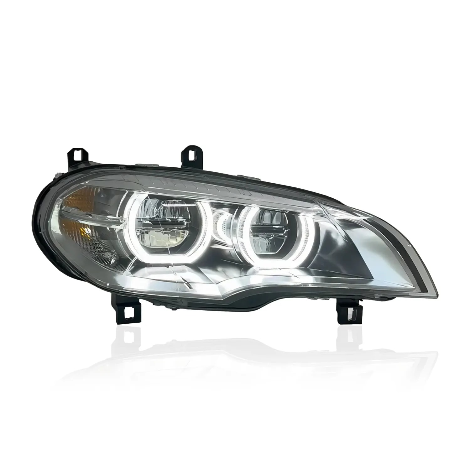 BMW X5 (E70) reflektory LED Angel Eye — OEM+ plug-and-play (2008–2013) - White (LHD)