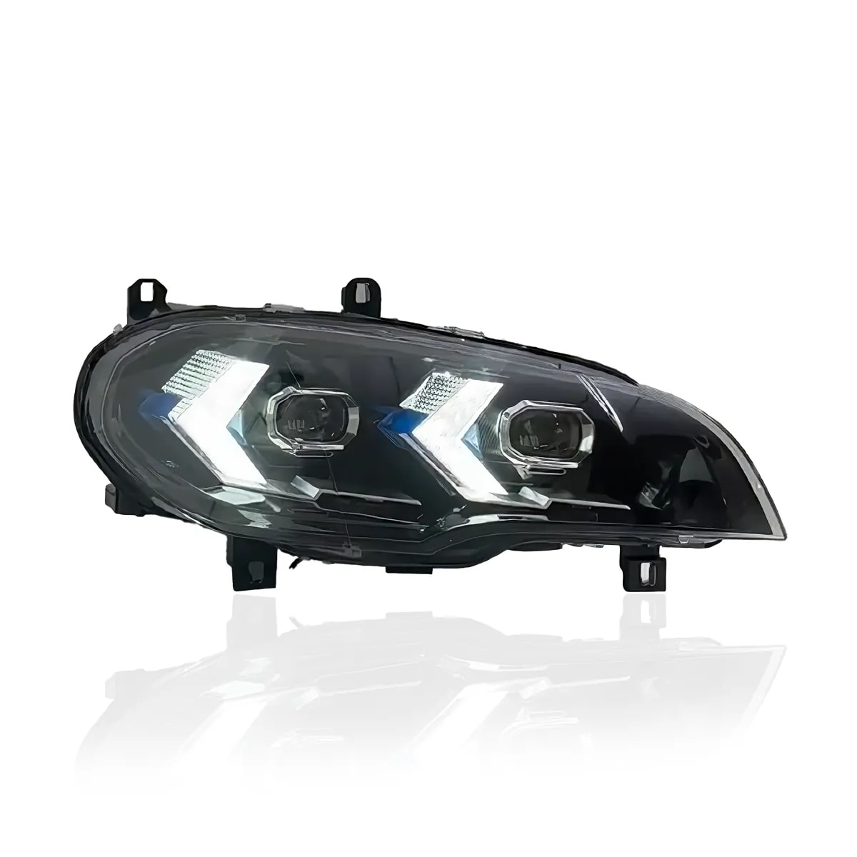 BMW X5 E70 & X5 M Voll-LED-Scheinwerfer mit Pfeil-Tagfahrlicht — Halogen, Xenon & adaptives Xenon...