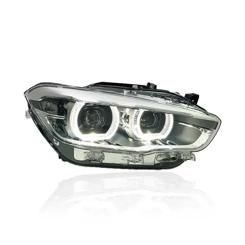 BMW 1 Series (F20/F21) OEM-Style Full LED Headlights — White/Yellow DRL — LCI 2015–2019 - White (...