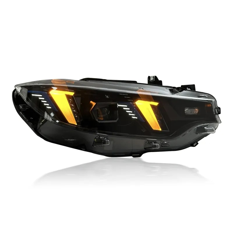 BMW (F32/F33/F36) & M3 (F80) / M4 (F82/F83) Arrow-DRL LED Headlights — Yellow/White DRL — 2013–20...