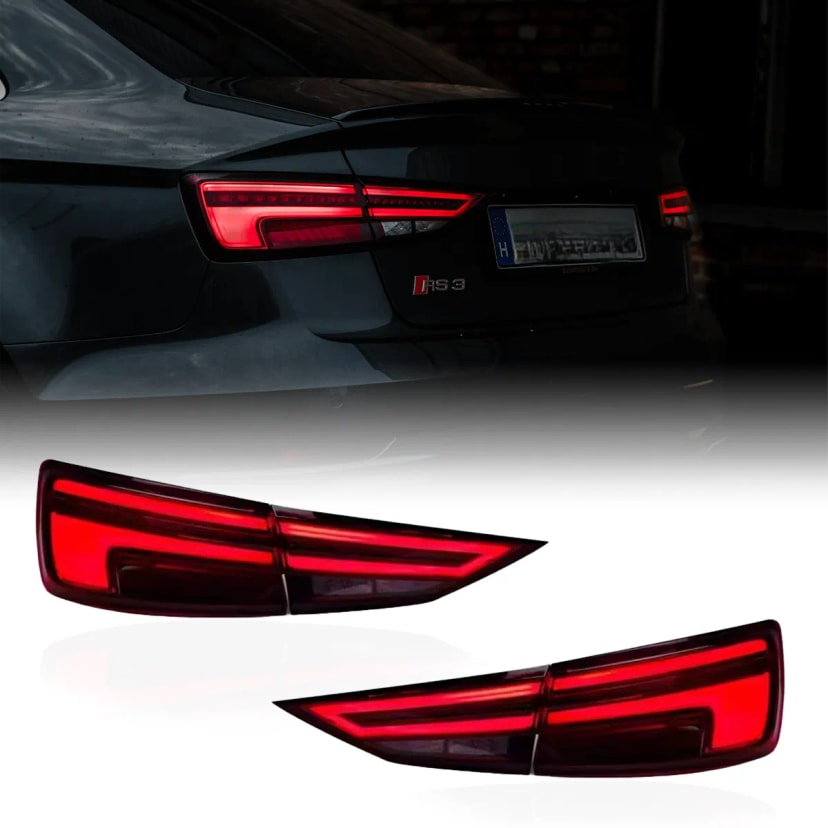 Audi A3/S3/RS3 8V LED Modern Tail Lights — Pre-Facelift (2013–2016)