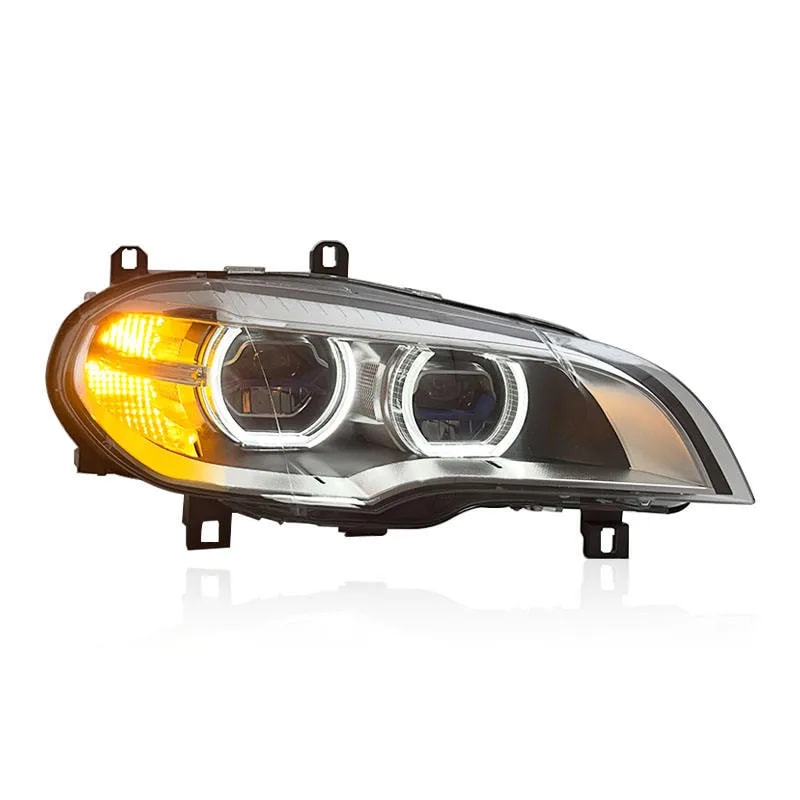BMW X5 (E70) LED Angel-Eye Headlights — OEM+ Plug-and-Play (2008-2013) (LHD)