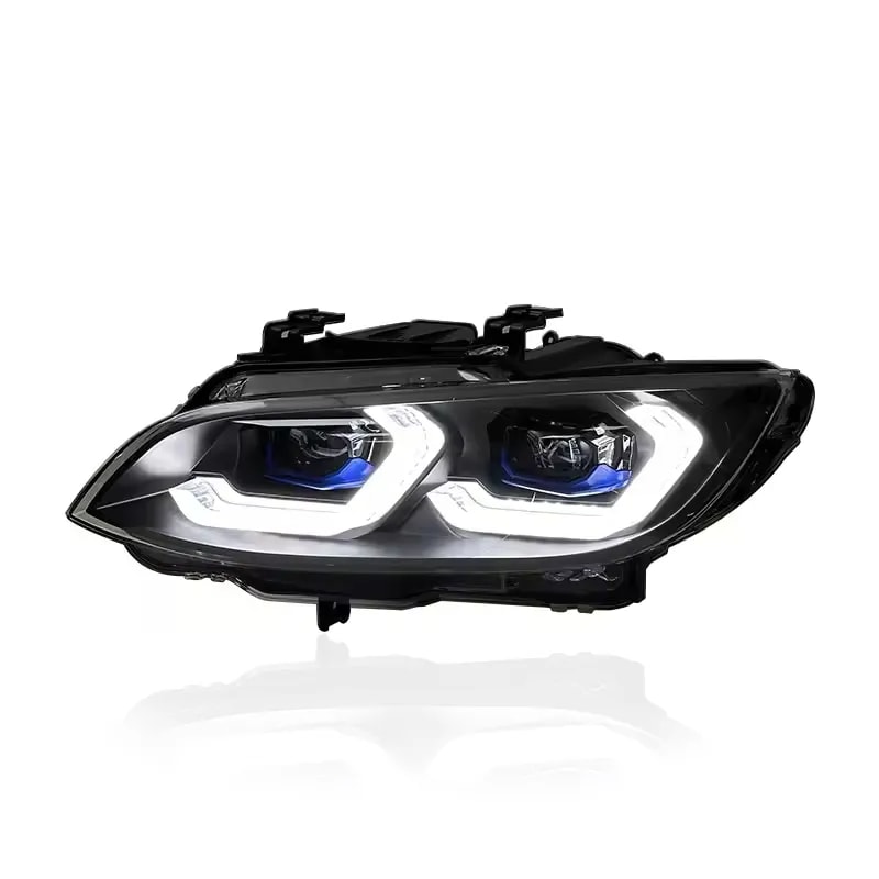BMW E92/E93 & M3 LED Twin Projector Headlights — Switchable White/Yellow DRL — Pre-LCI & LCI (200...