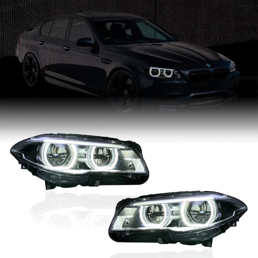 BMW 5 Series F10/F11 OEM+ LED Headlights Retrofit — Fits Pre-LCI & LCI (2011–2017)