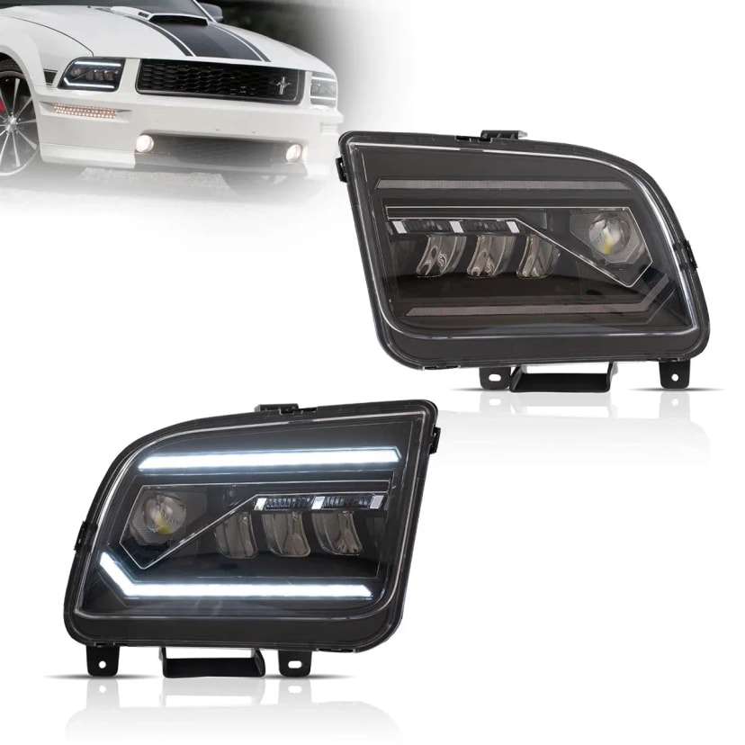 Ford Mustang Reflektory LED DRL EU 2005-2009