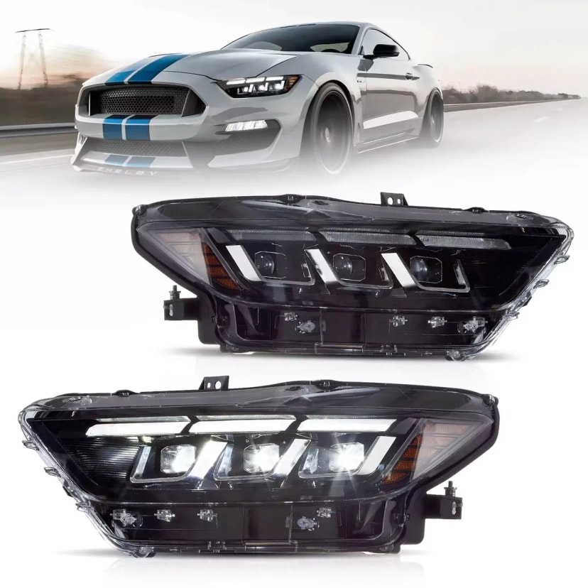 Ford Mustang Reflektory LED Styl S650 Clear EU 2015-2017