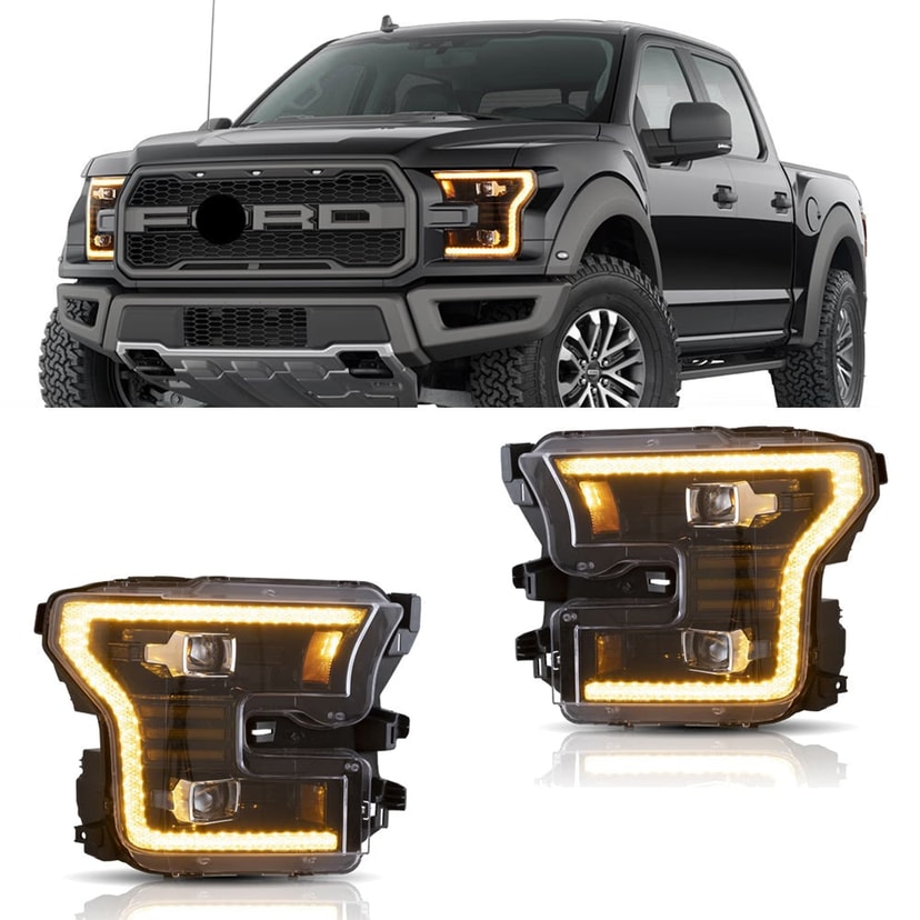 Ford F150 Reflektory Pomarańczowe DRL 2015-2017