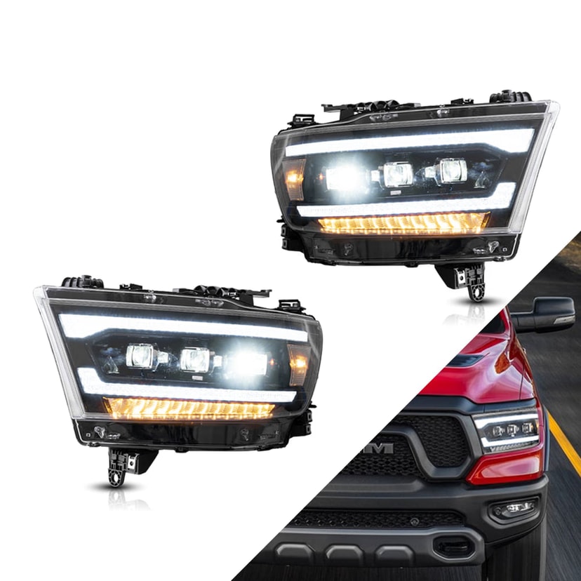 Dodge Ram 1500 Reflektory LED Matrix Projector 2019-2021