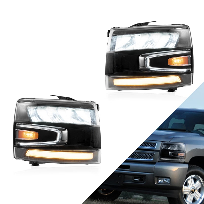 Chevrolet Silverado Phares LED 2007-2014
