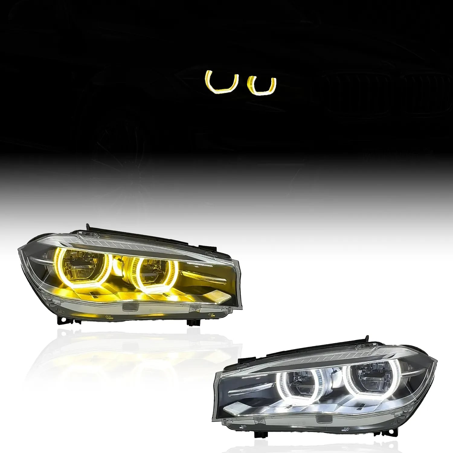 BMW X5 F15 / X6 F16 & X5 M / X6 M Voll-LED-Scheinwerfer im Icon-Stil (Ikon) — Halogen, Xenon & LED — 2013–2019