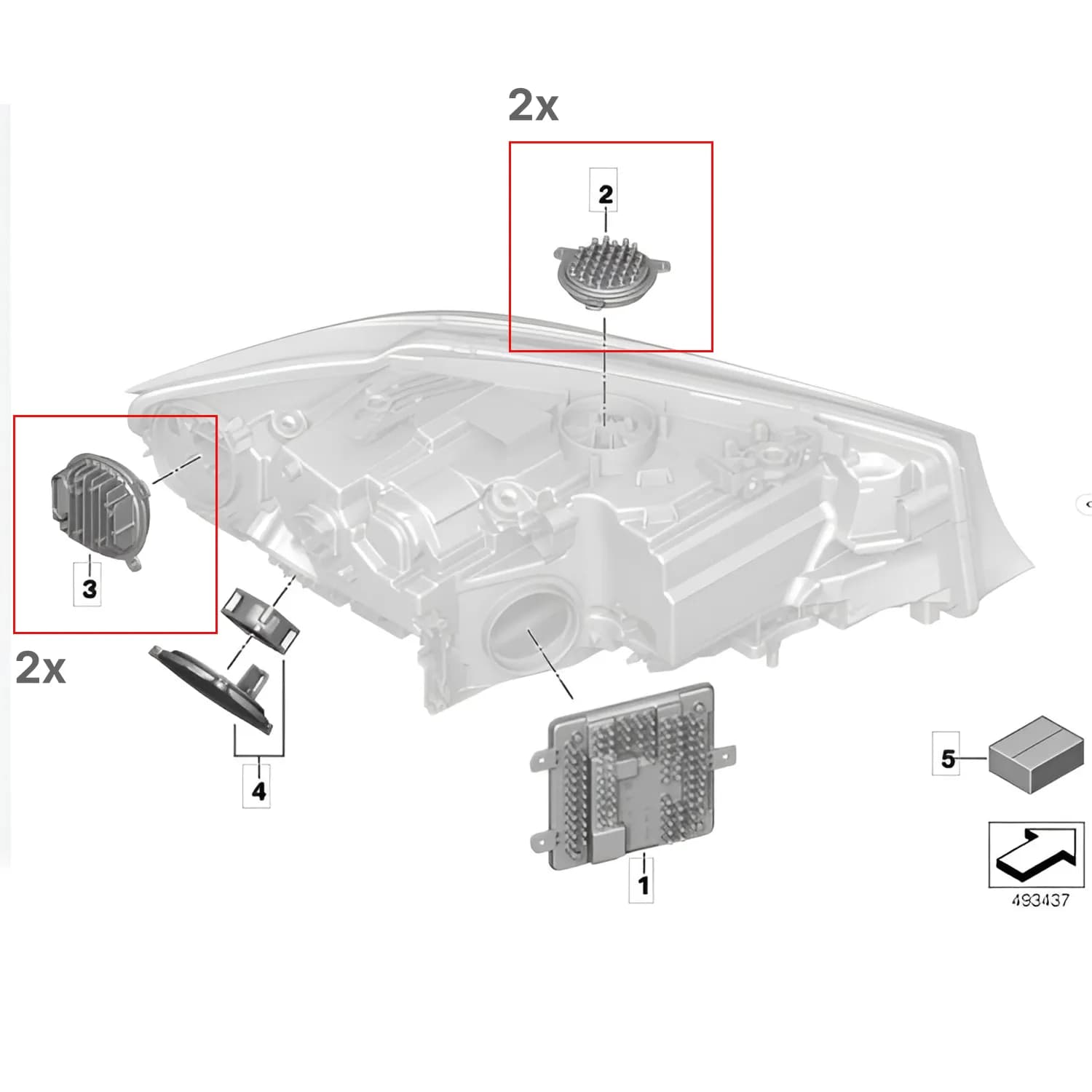 CSL White/Yellow Switchable DRL Modules — BMW G20/G21 3 Series (Laserlight)