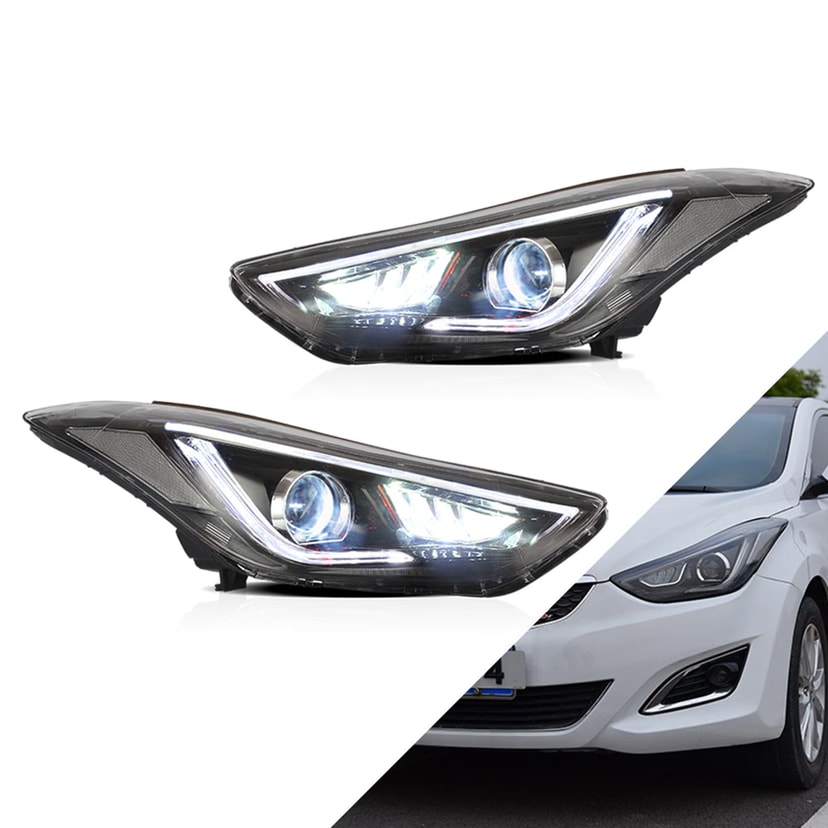 Hyundai Elantra Headlights EU Projector 2011-2015