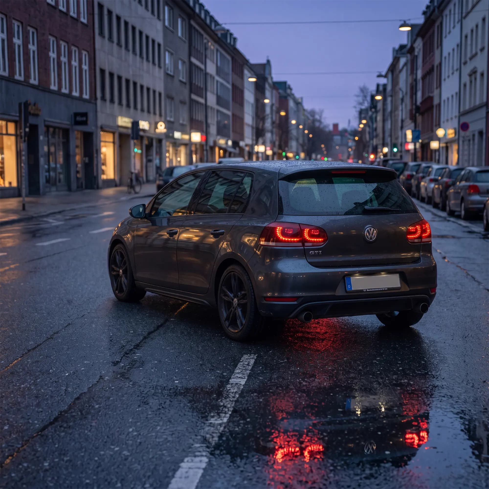 VW Golf Mk6 (Typ 5K) GTI/R-Style Full LED Tail Lights — Sequential Turn Signals — 2008–2014 - Red...