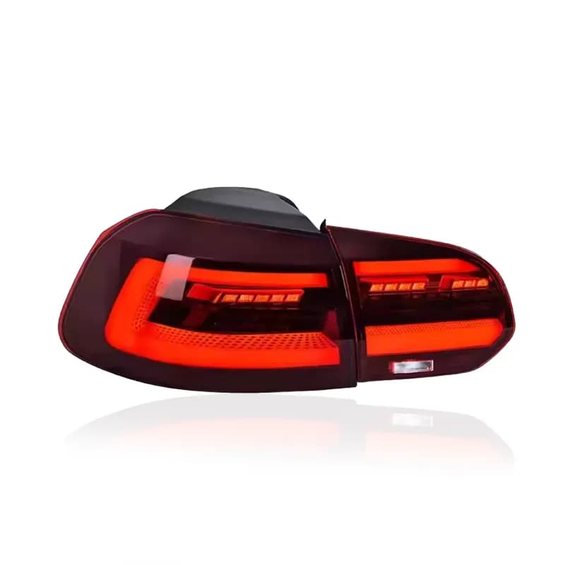 VW Golf Mk6 (Typ 5K) Mk8-Style LED Tail Lights — Sequential Turn Signals — 2008–2014 (LHD)