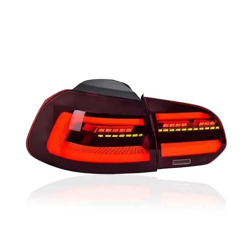 VW Golf Mk6 (Typ 5K) Mk8-Style LED Tail Lights — Sequential Turn Signals — 2008–2014 (LHD)