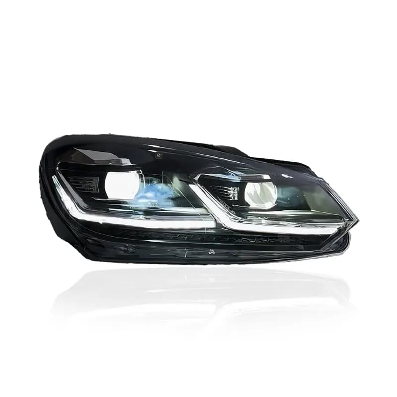 VW Golf Mk6 (Typ 5K) Full LED Headlights — Mk7.5 Facelift Look — Dynamic Turn Signals — 2008–2014...