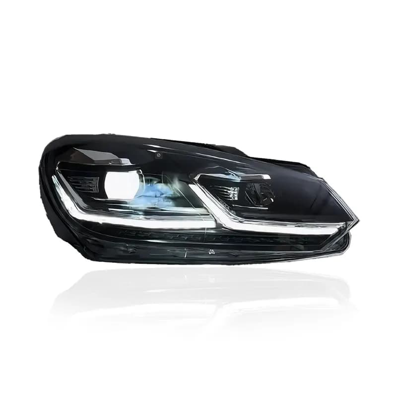 VW Golf Mk6 (Typ 5K) Full LED Headlights — Mk7.5 Facelift Look — Dynamic Turn Signals — 2008–2014...