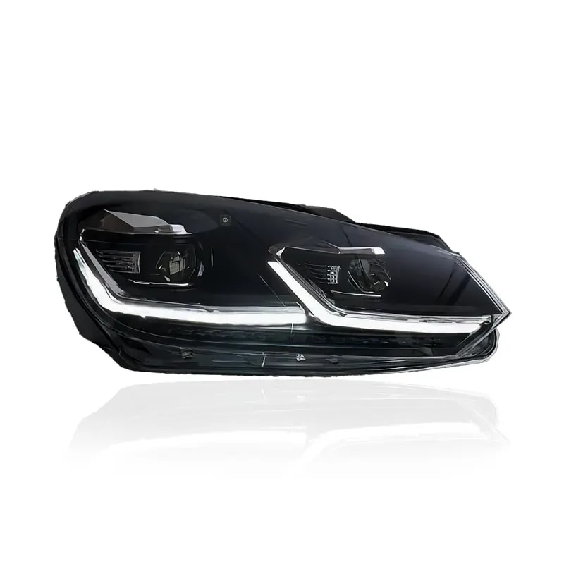 VW Golf Mk6 (Typ 5K) Full LED Headlights — Mk7.5 Facelift Look — Dynamic Turn Signals — 2008–2014...
