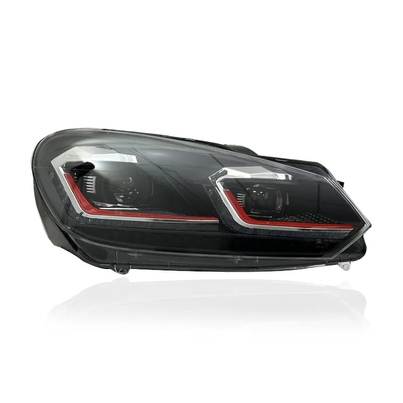 VW Golf Mk6 (Typ 5K) Full LED Headlights — Mk7.5 Facelift Look — Dynamic Turn Signals — 2008–2014...