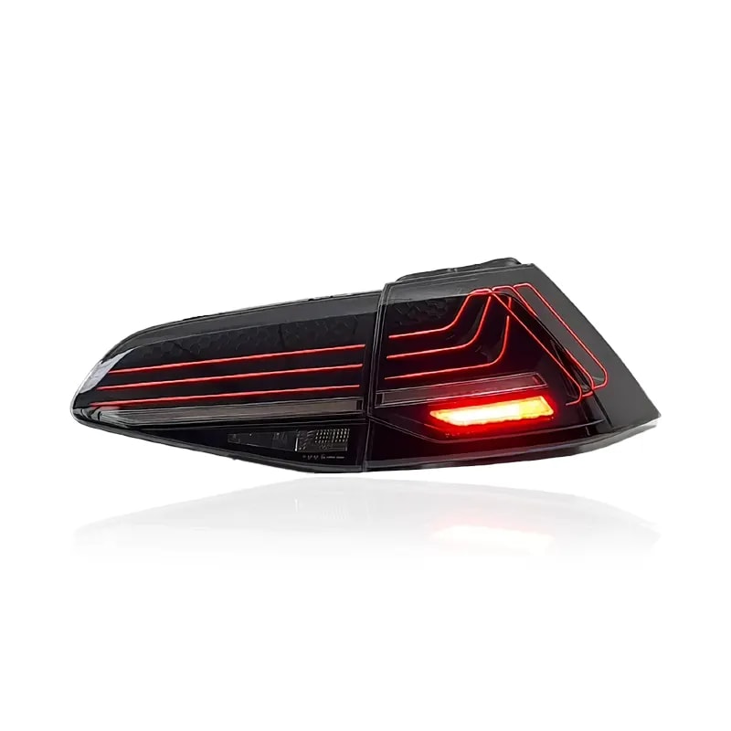 VW Golf Mk7 & Mk7.5 CSL Laser-Style LED Tail Lights — Sequential — 2013–2020 - Red (LHD)