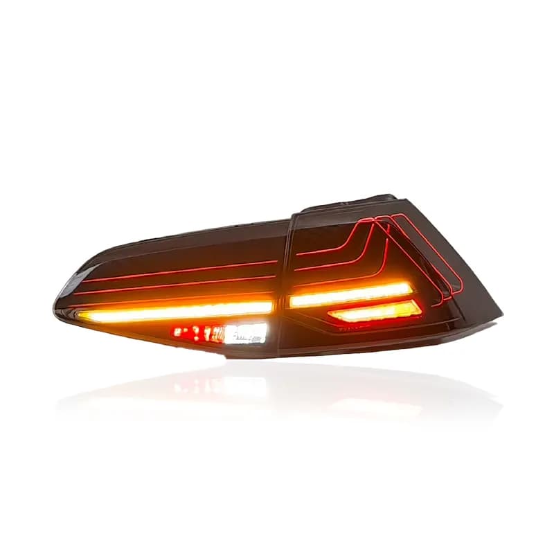 VW Golf Mk7 & Mk7.5 CSL Laser-Style LED Tail Lights — Sequential — 2013–2020 - Red (LHD)