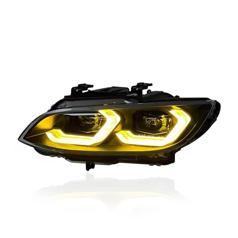 BMW E92/E93 & M3 LED Twin Projector Headlights — Switchable White/Yellow DRL — Pre-LCI & LCI (200...